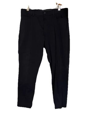 Weatherproof Vintage Pants Mens 38x30 Black Solid Nylon Spandex 38x29